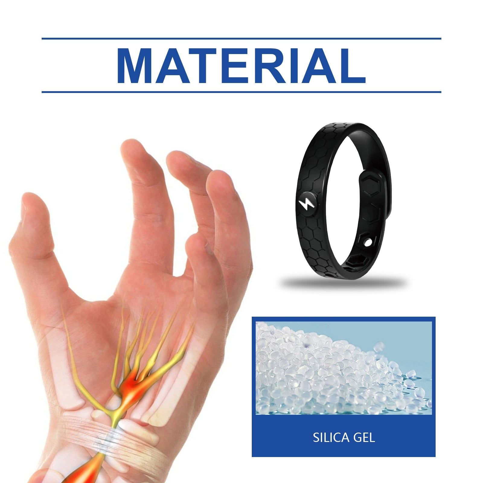 Body Care Bracelet, Anxiety Relief, Blood Circulation, Portable Fashion ,1pcs