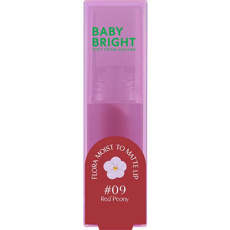 Flora Moist to Matte Lip 3g Baby Bright (M) #09 Red Peony