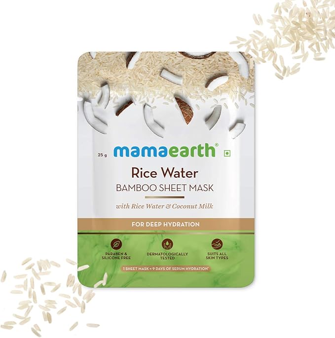 قناع الوجه من الأرز والخيزران من Mamaearth 25 جرام