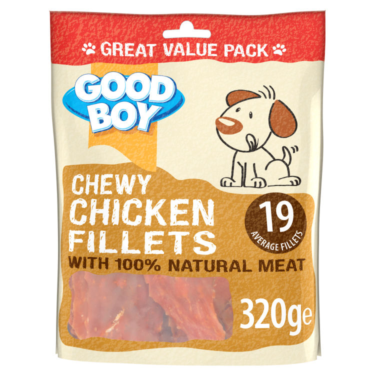 Good Boy Goodboy Chewy Chicken Fillets 320g Value Pack