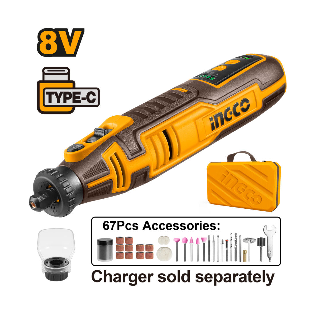 INGCO Cordless Grinder, 8V