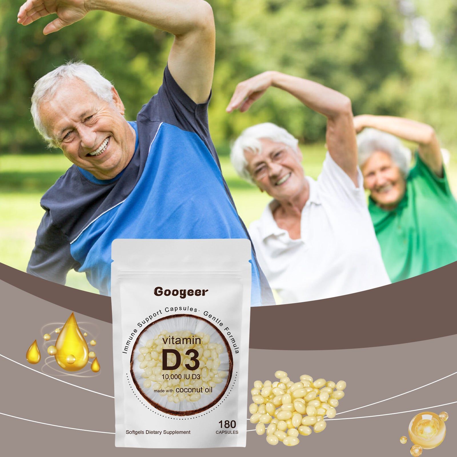 Boost Your Immunity with Immune Support Capsules, Natural Health Booster ,180capsules