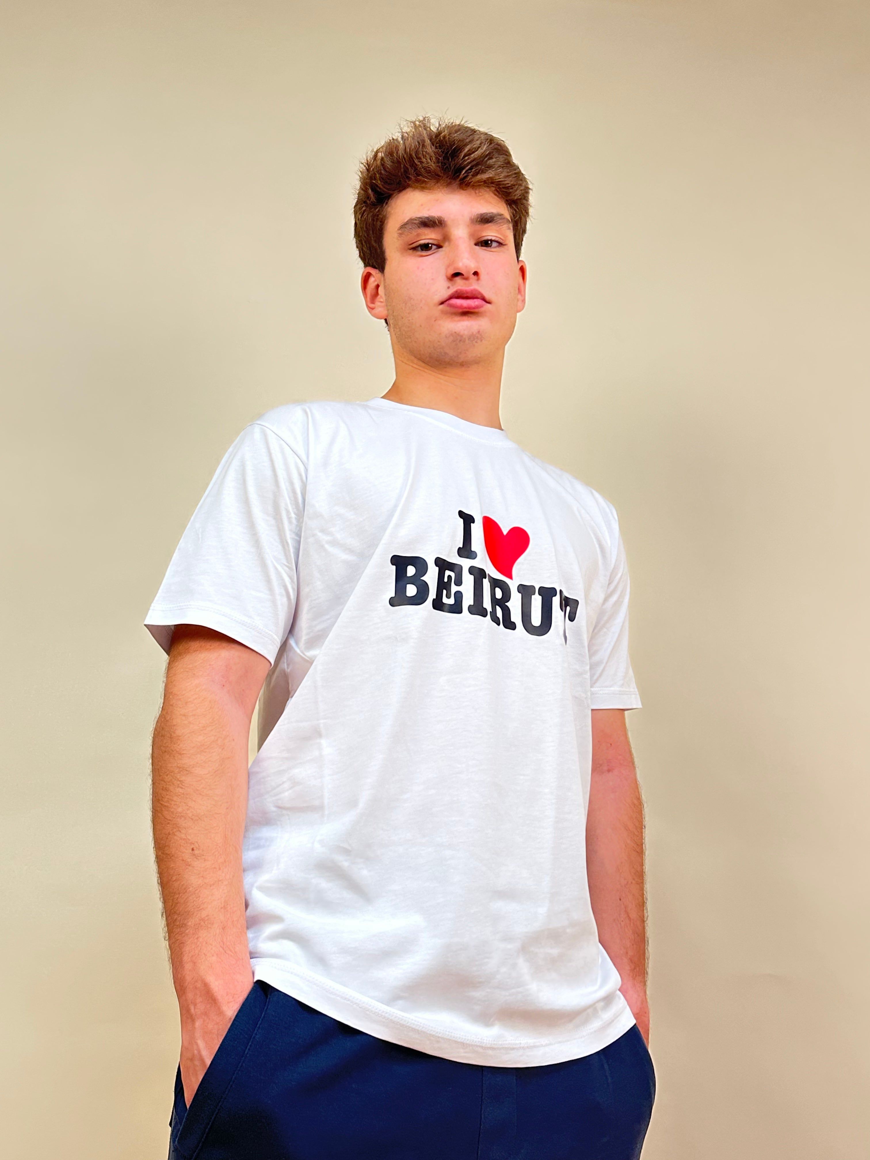 INLEB White "I Love Beirut" Unisex T-Shirt