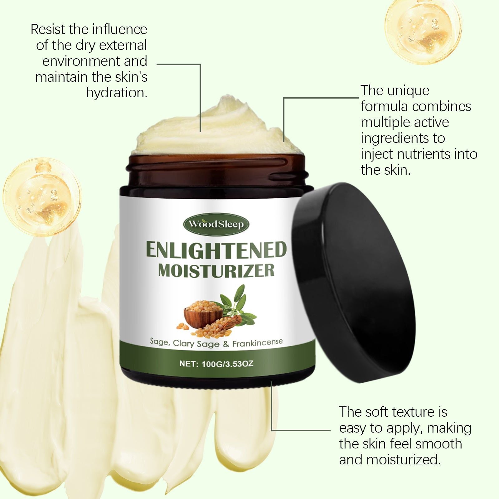 Brightening Moisturizer for Soft, Hydrated Skin, Glycerin & Mineral Oil, All Skin Types ,100g