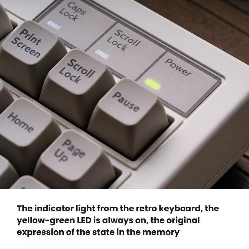 8BitDo Retro87 M Wireless Triple Mode Connection Keyboard Light Gray Keyboard