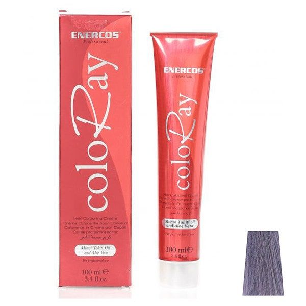 Enercos Professional Coloray Hair Color With Manoi Tahiti Oil and Aloe Vera, 100ml