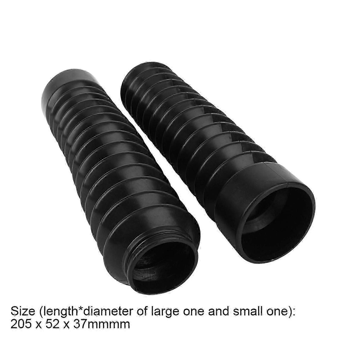 2x Universal Motorcycle Bike Rubber Front Fork Cover Gaiters Gators Boots Glf
