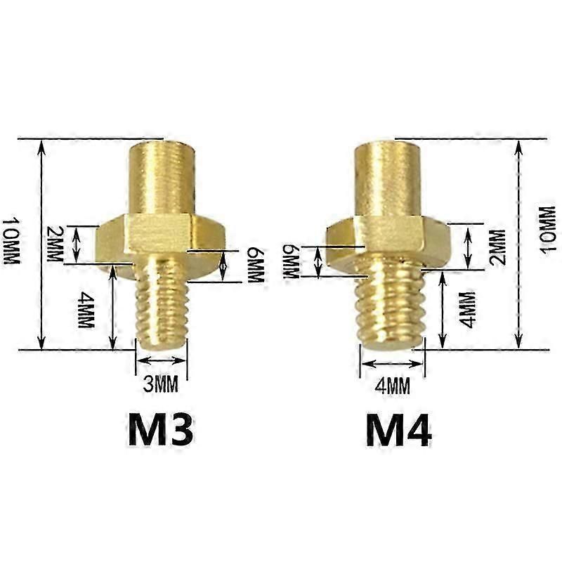 Ftarb03 K/pt100 Type M3 M4 Bolt Head 0.12m 0.5m 1m 1.5m 2m 3m Plastic Cable 3d Printer Thermocouple Screw Temperature Sensor