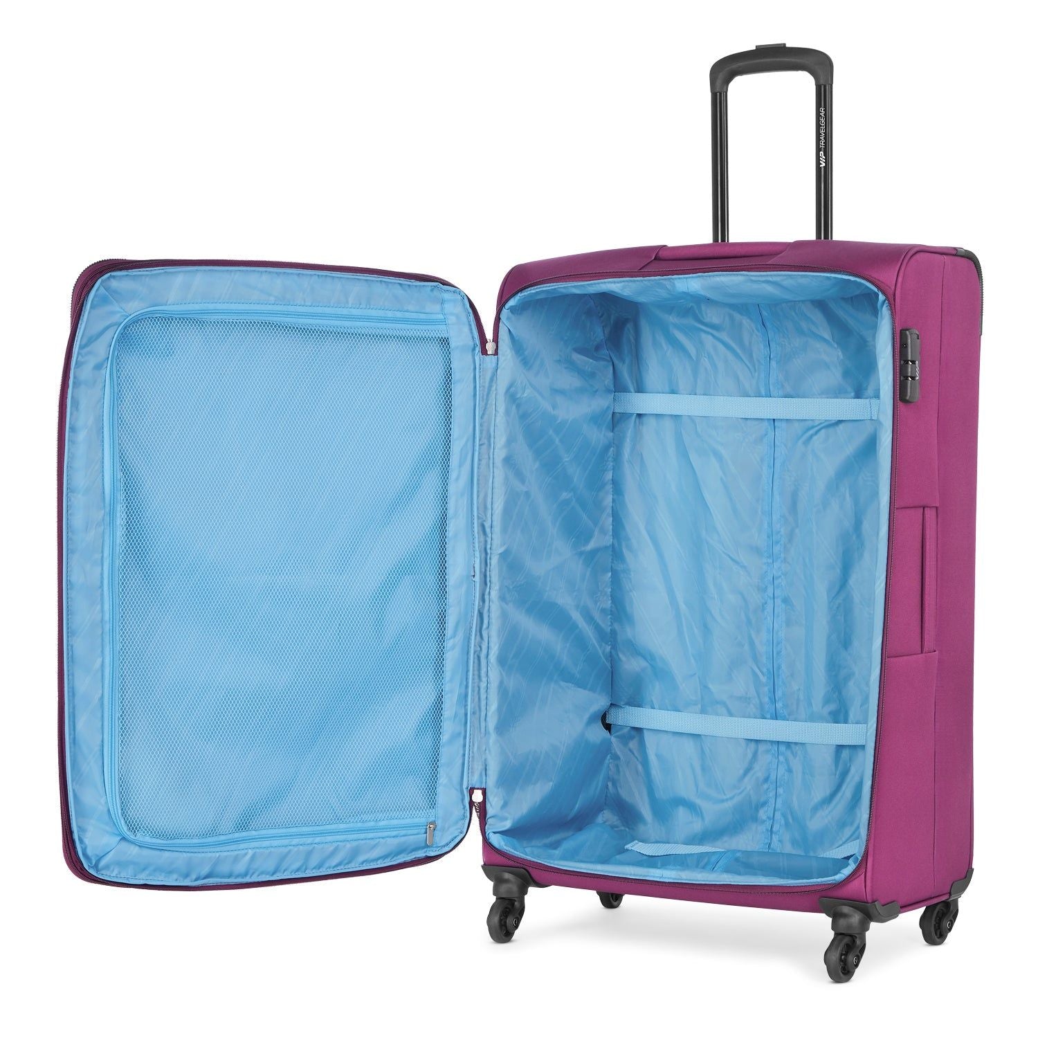 مجموعة من 3 قطع من عربات السفر القابلة للتمديد من VIP CALIFORNIA 4 Wheels - 54 سم، 69 سم، 79 سم