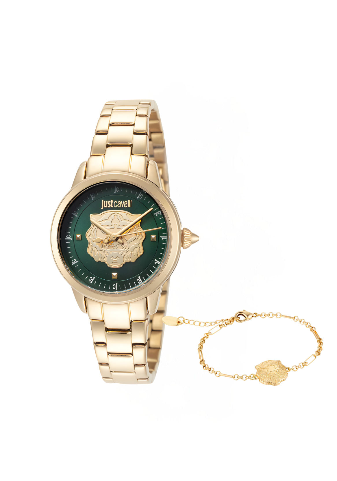 Just Cavalli SET watch - LAD 3H SS GREEN