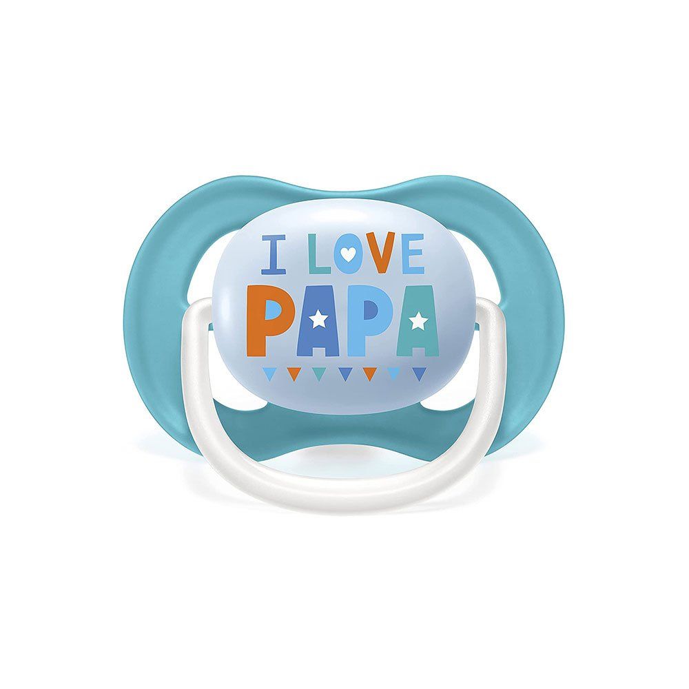 أفنت - مصاصة فائقة النعومة للأطفال من عمر 6 إلى 18 شهرًا - عبوة من قطعتين - أزرق