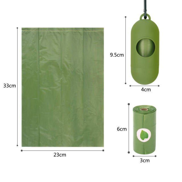 Degradable Dog Poop Bags And Dispenser Garbage Biodegradable Dog Waste Bags Pet Wast Organizer