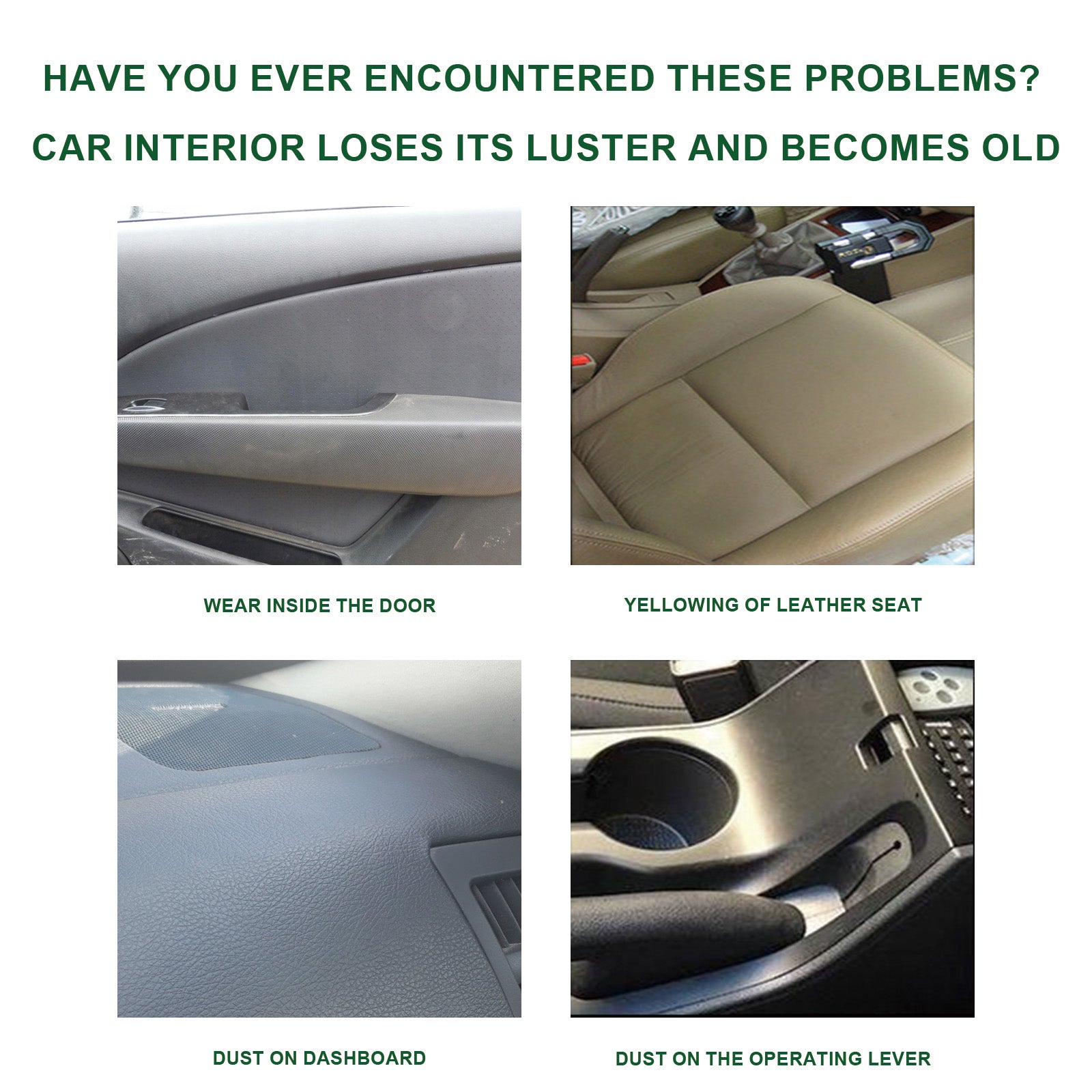 Car Interior Cleaner, Multi-Functional Decontamination, Odor Removal, Quick & Safe Cleaning ,100ml