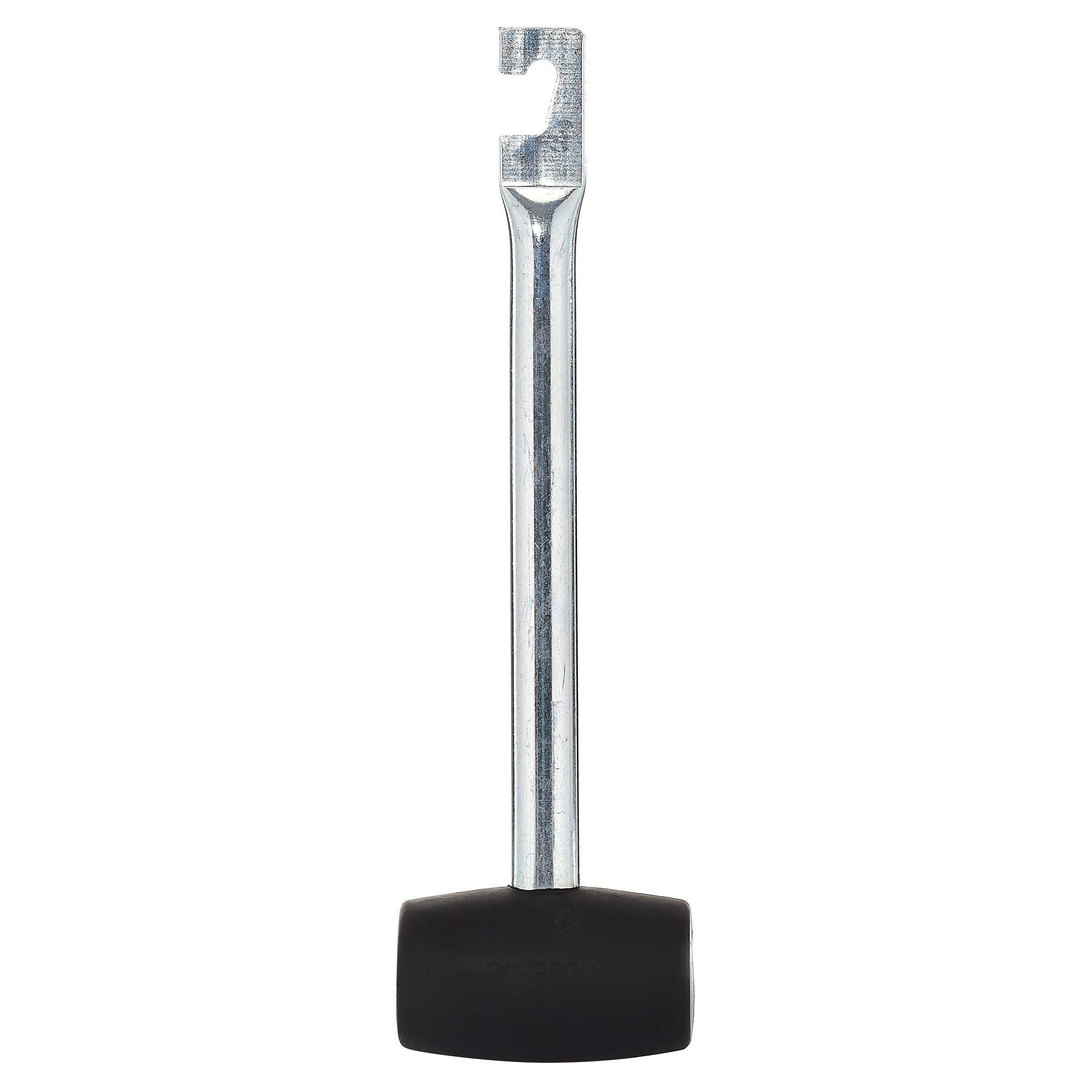 Camp Master Camping Rubber Hammer, Zinc Plated Iron Handle with Hook, 29cm