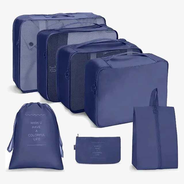 7-Piece Set Portable Luggage Organizer – Travel Storage Bags for Efficient Packing & Organization
