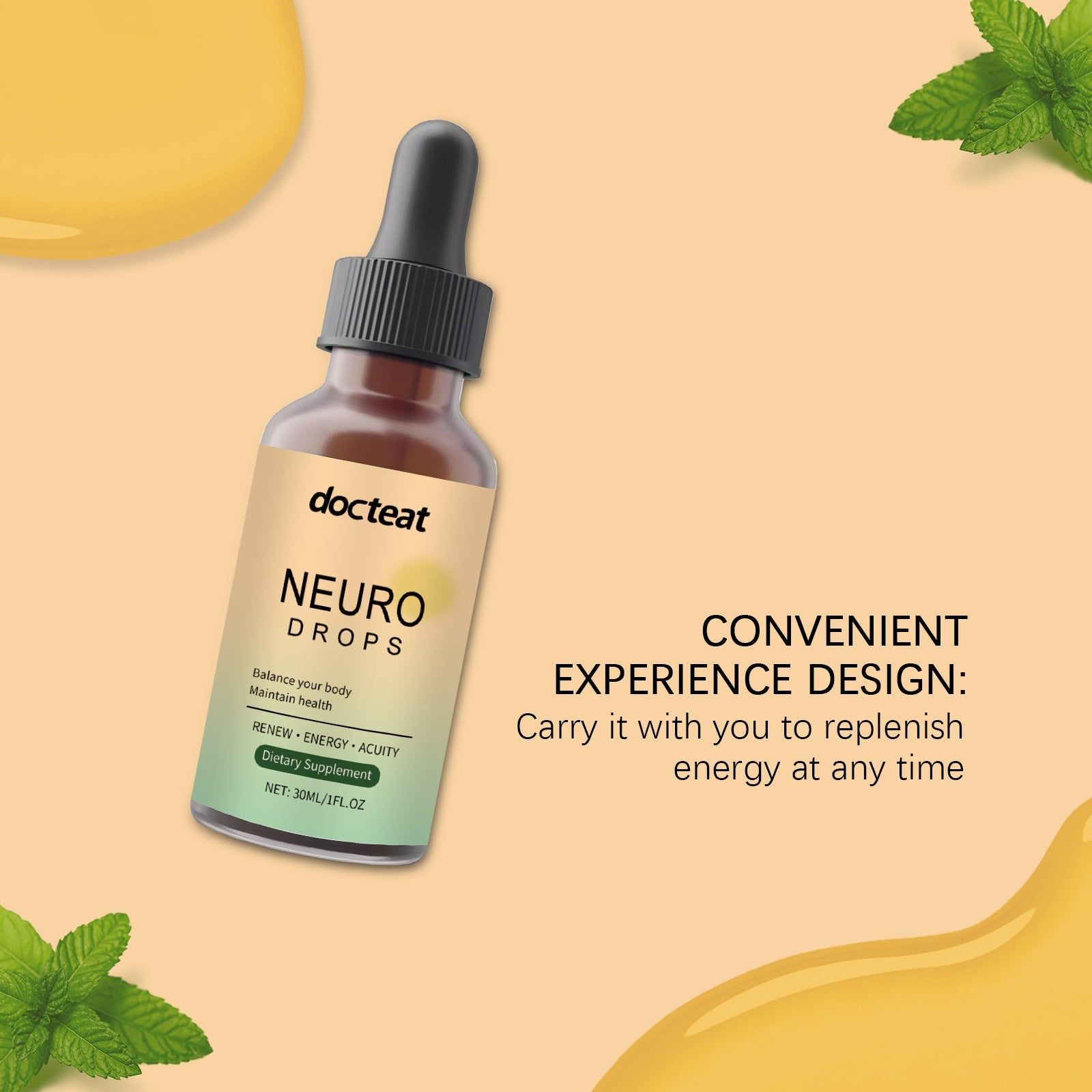 Boost Your Body Care, Stress Relief Herbal Drops, Natural Daily Wellness ,30ml