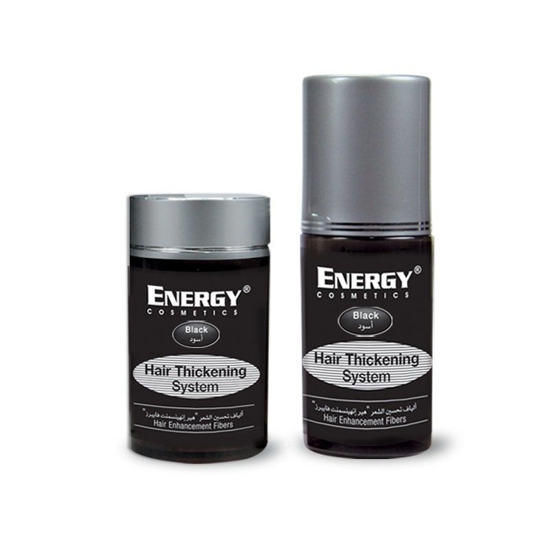 Energy Cosmetics Hair Thickening System, Black, 1 Kit