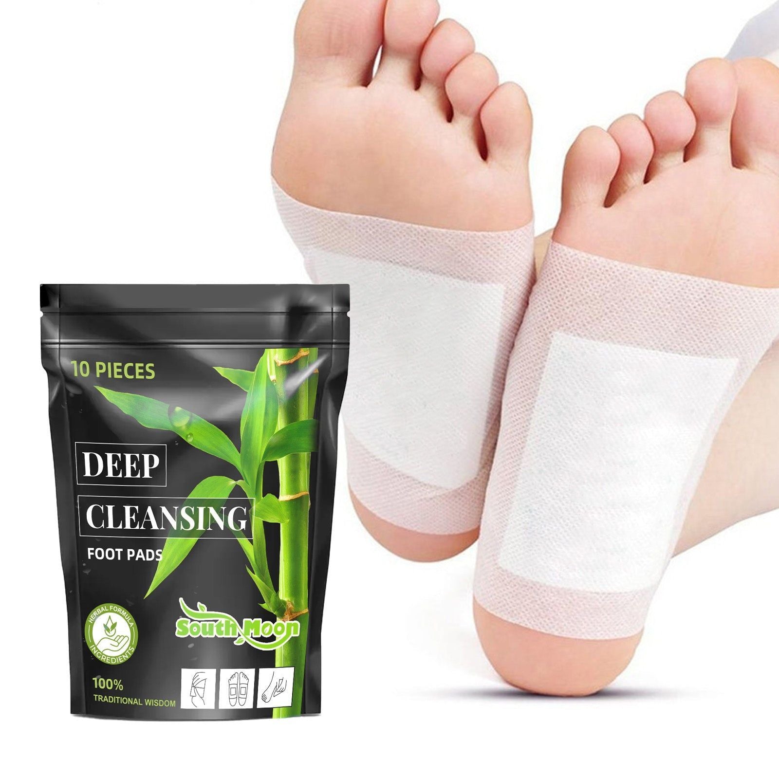 Deep Clean Foot Stick, Bamboo Charcoal, Relieve Fatigue, Sleep Aid, Relaxation ,10pcs