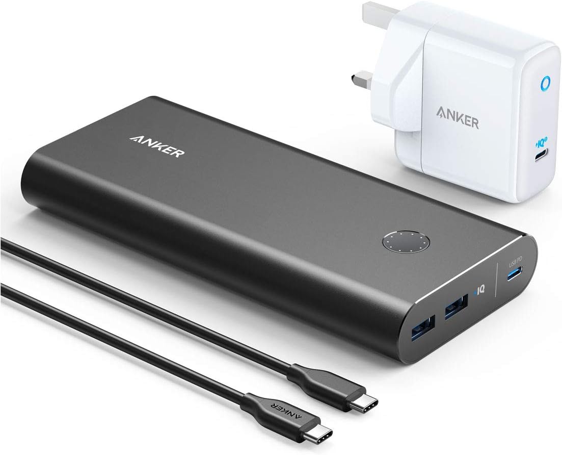 Anker PowerCore+ 26800mAh 45W PD Power Bank with PowerPort Atom III 60W Wall Charger
