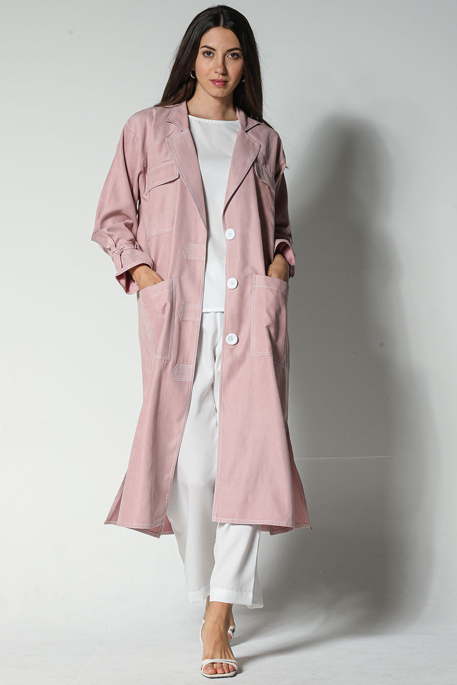 MOiSTREET Shamua Blazer with Crepe Top and Pants