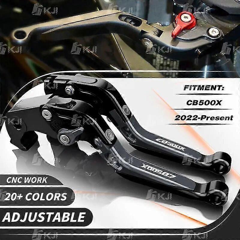 Clutch & Brake Lever Set For Honda CB500X 2022-Present - Adjustable Folding Handle Levers Motorcycle Accessories (Direct Fit)