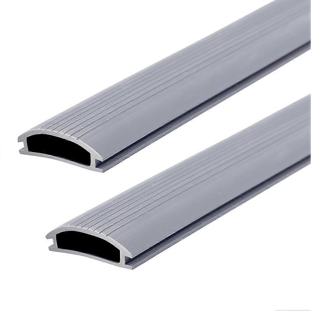 2 Pcs 36 Inch Vinyl Replacement Insert for Adjustable Height Aluminum Thresholds with Seals 1-5/16 X 3/8 Vinyl