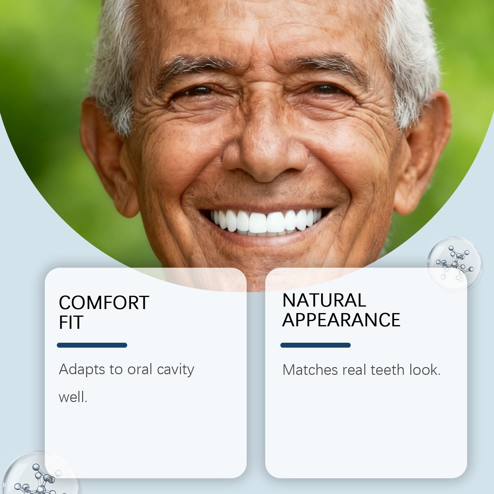 Denture Retouching Set, Comfortable, Natural Fit, Easy Care, DIY Dental Repair ,1set