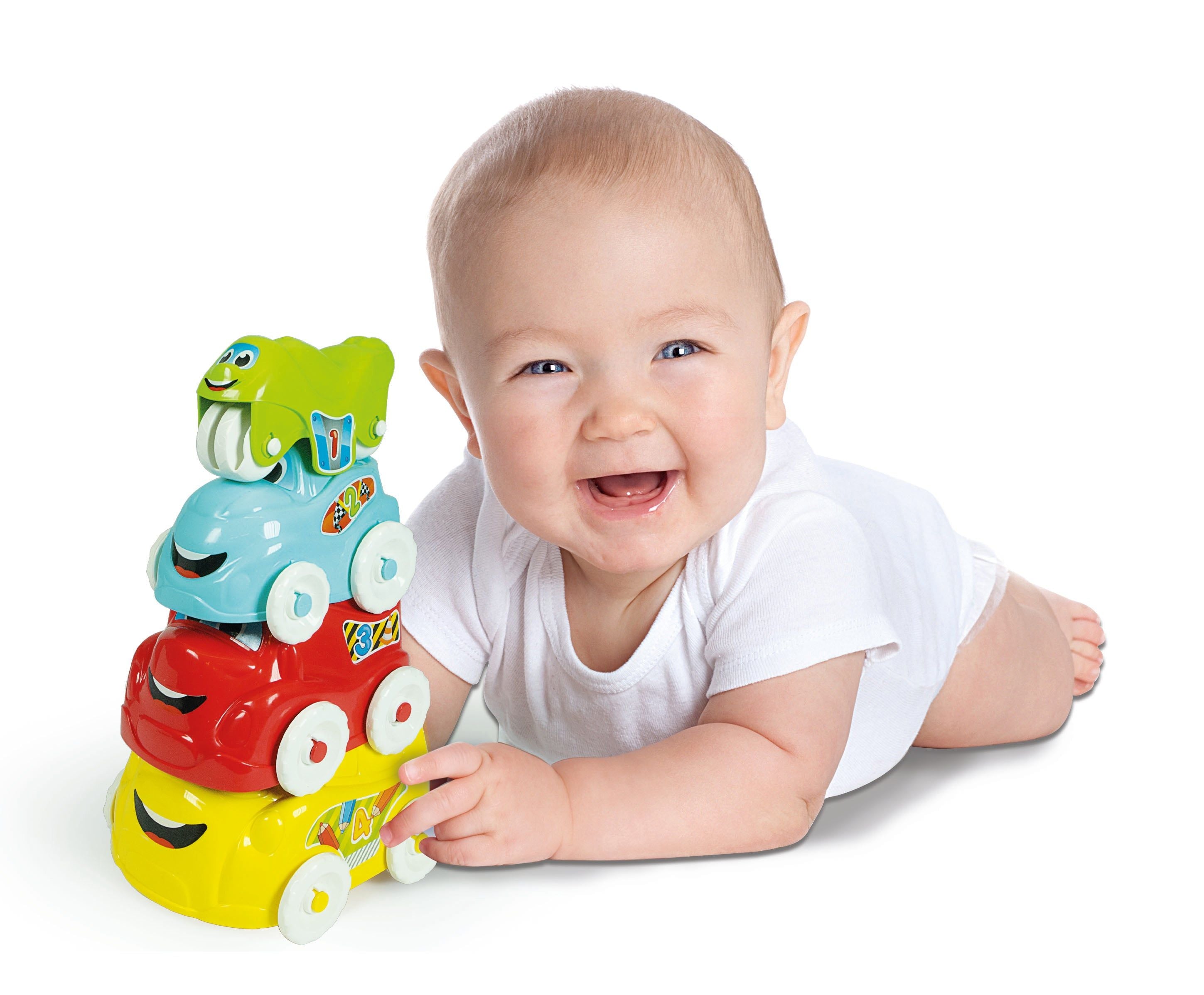 Clementoni -Fun Vehicles Hide & Stack