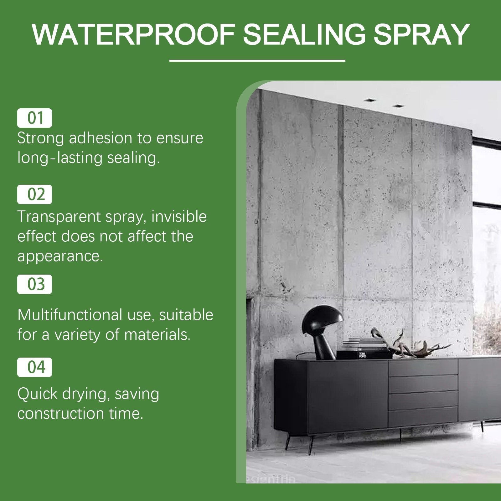 Ultimate Waterproof Seal Spray, Invisible, Quick Fix, Leakproof, Household Repair ,100ml