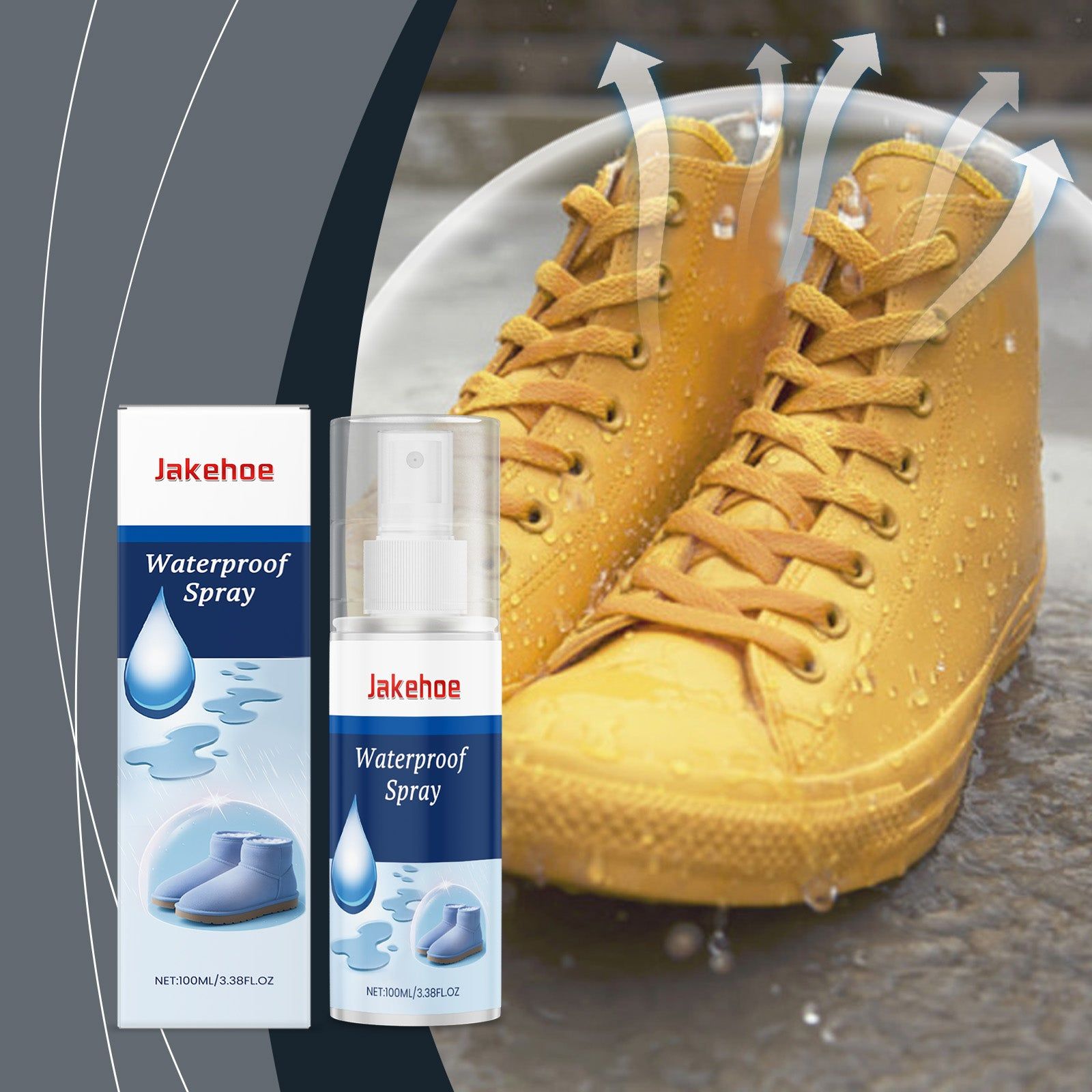 Anti-Fouling Spray Waterproof Stain-Resistant Fabric Protector for Shoes, Bags, Clothing ,100ml