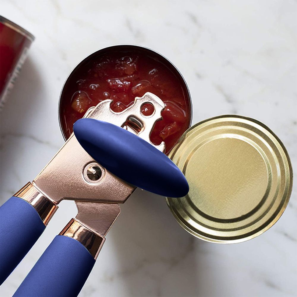 Manual Can Opener With Anti Slip Grip Handheld Smooth Edge Ergonomic