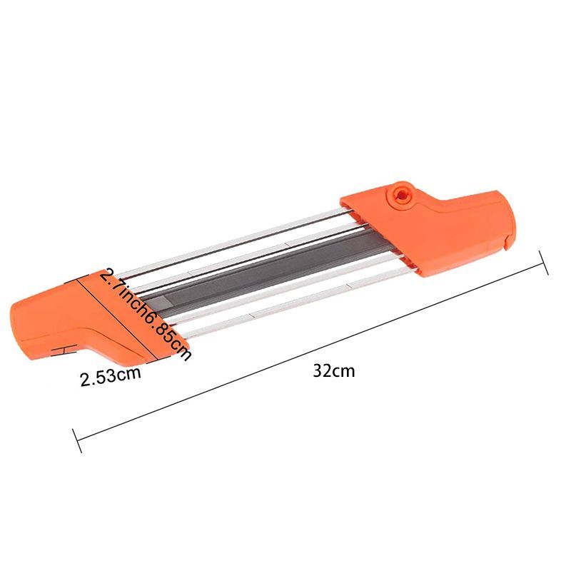 Mini Manual Chainsaw Sharpener 2 in 1 File Holder For 4.0 4.8MM Chainsaw Chain