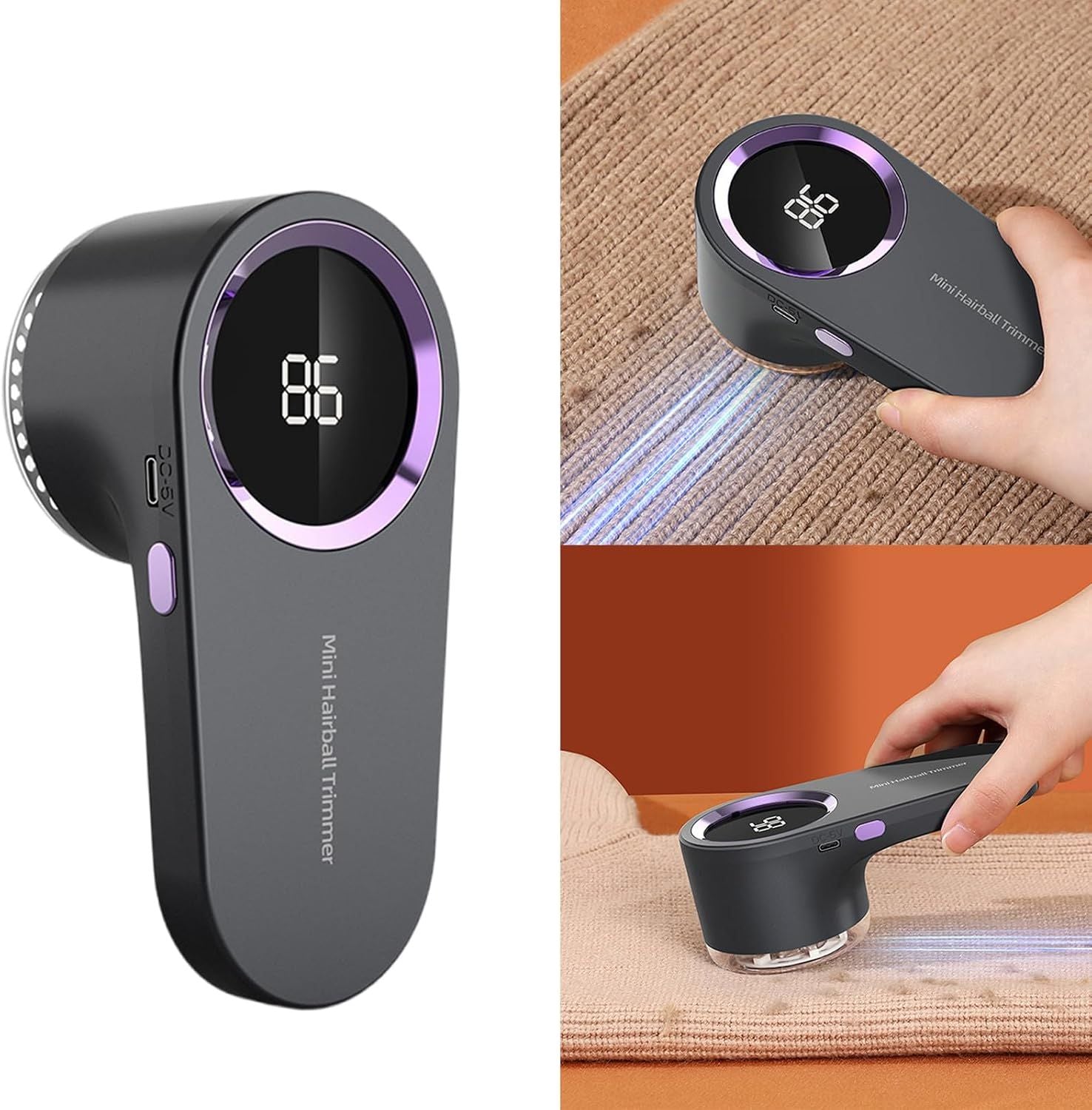 Lint Removers Electric Fabric Remover LED Display Fabric Remover Clothing Fuzz Remover