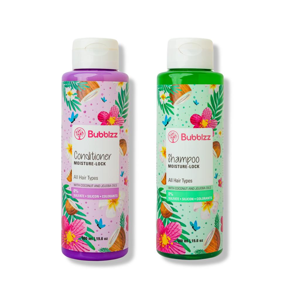 Moisture Lock Shampoo &amp; Conditioner for all Hair Types Bundle