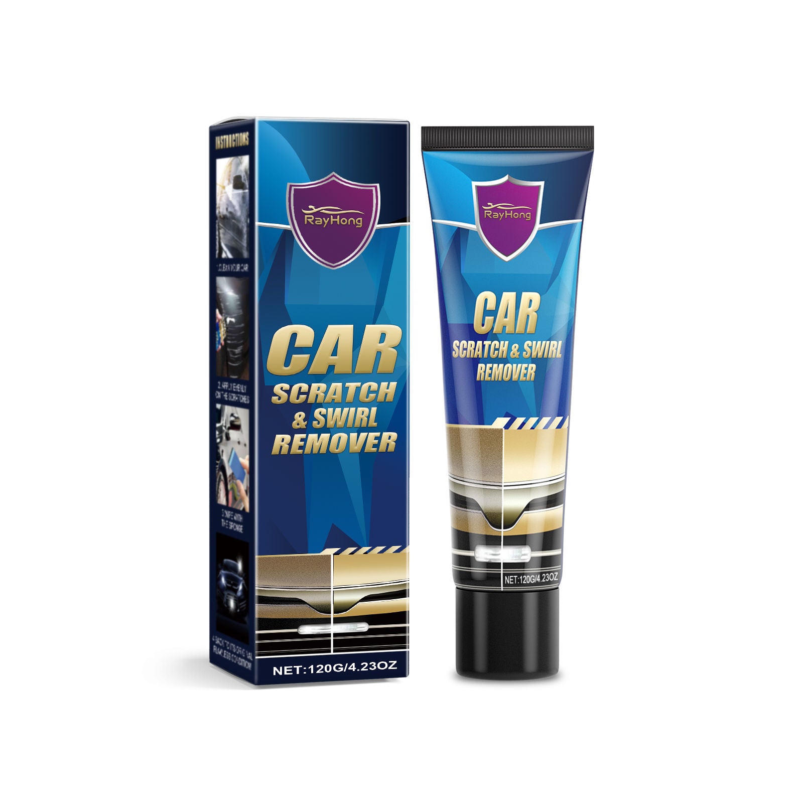 Car Scratch Repair Cream, Fix Scratches, Swirls, Paint Touch Up, Easy Car Care ,120ml
