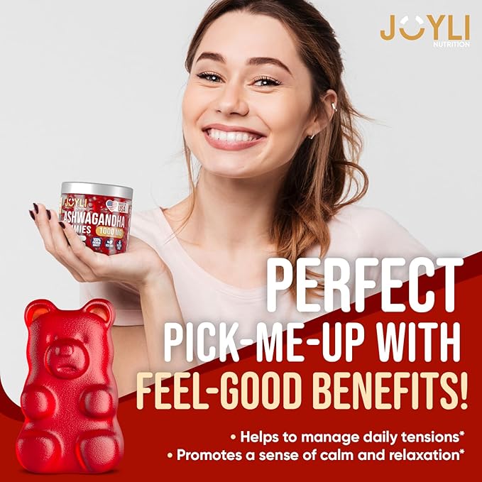 Joyli Nutrition Ashwagandha Gummies for Women & Men 60