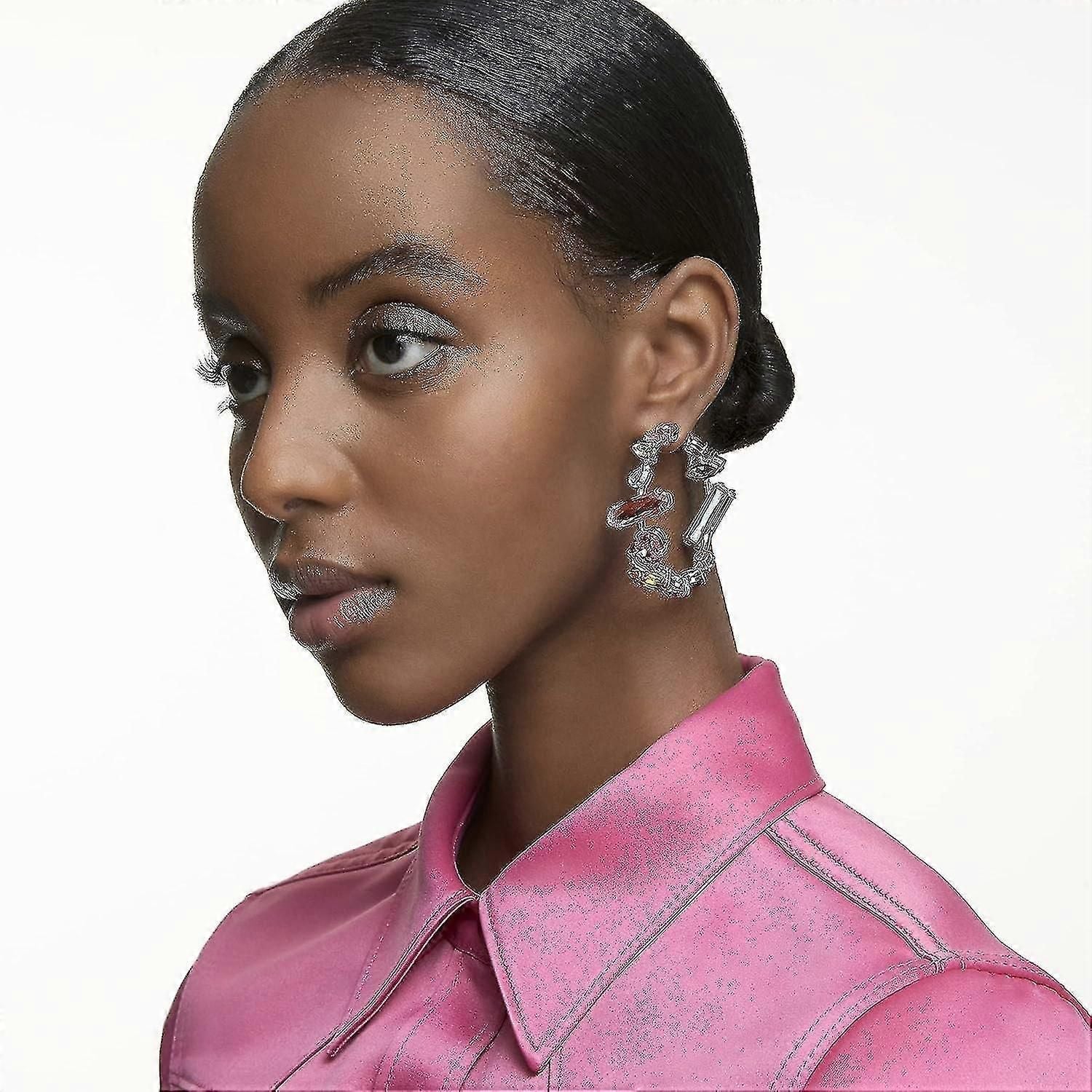 Earrings Super Flash Claw Chain Series Alloy Diamond Set Geometric Glass Diamond Earrings Earrings Earrings zxin