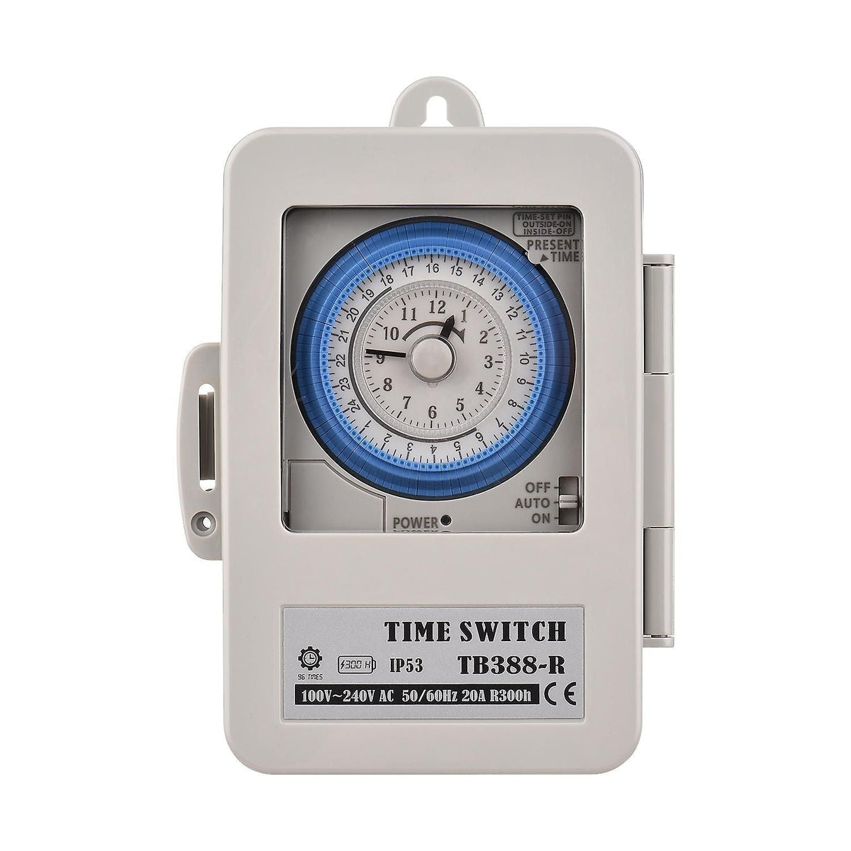 24H Mechanical Timer Switch IP53 Rated for Lights Fans and Equipment