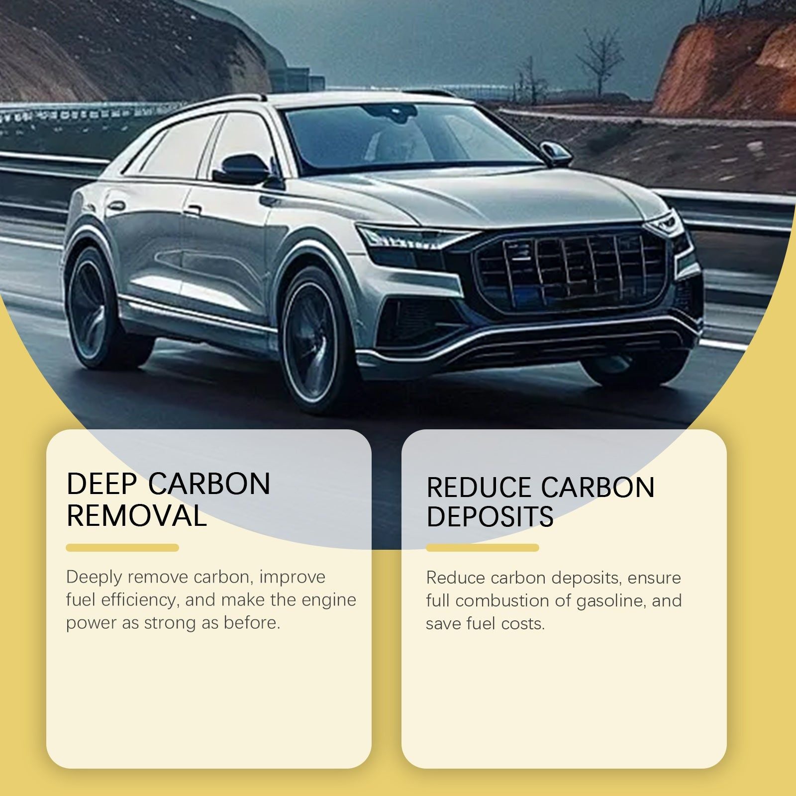 Automotive Engine Carbon Cleaner, Fuel Efficiency Boost, Noise Reduction, Engine Protection ,120ml