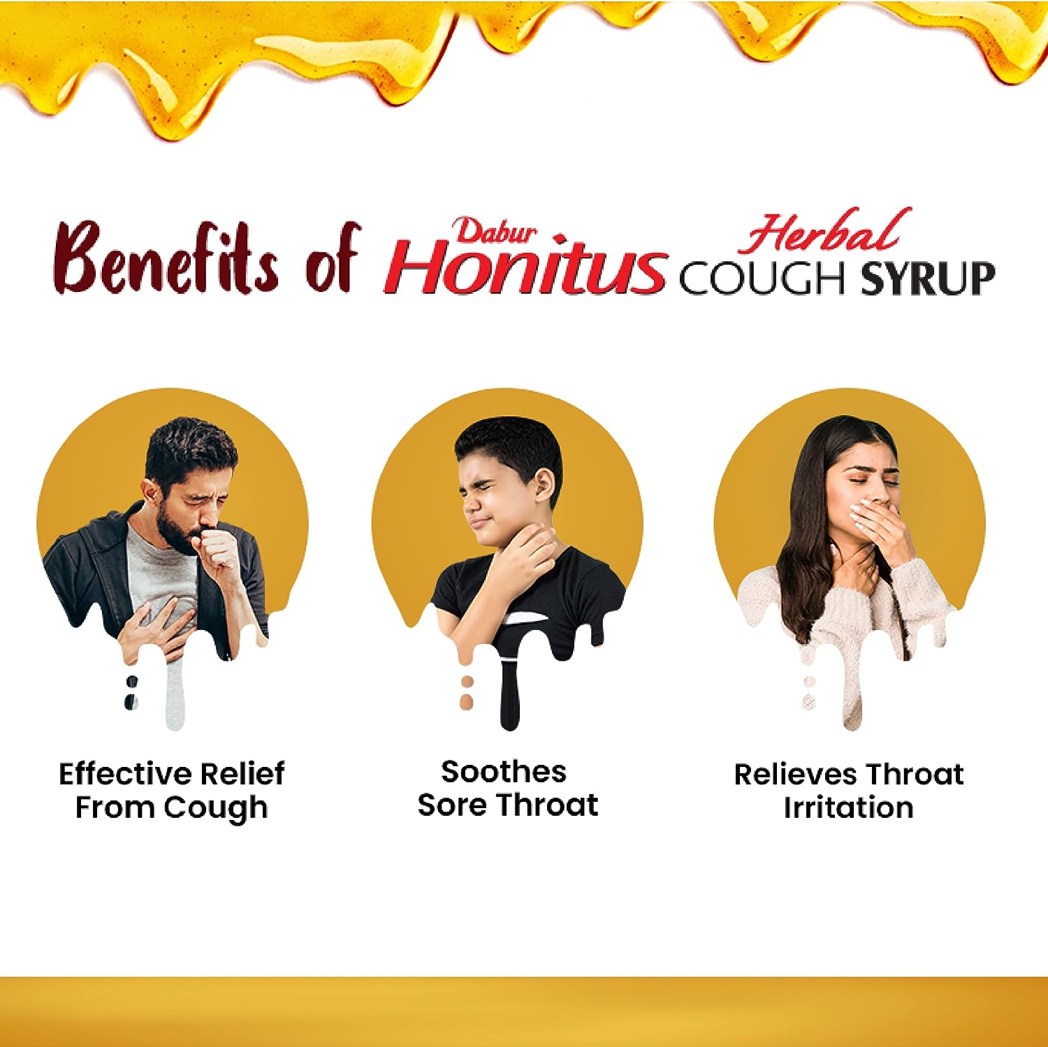 Dabur Honitus Herbal Cough Syrup 100 ml