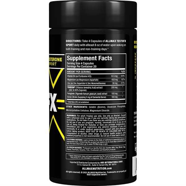 Allmax TESTOFX 80 CAP