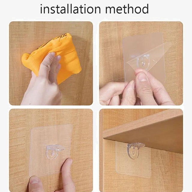 1 Piece Shelf Support - Strong Wall Mounted Bracket for Home Storage & Organization