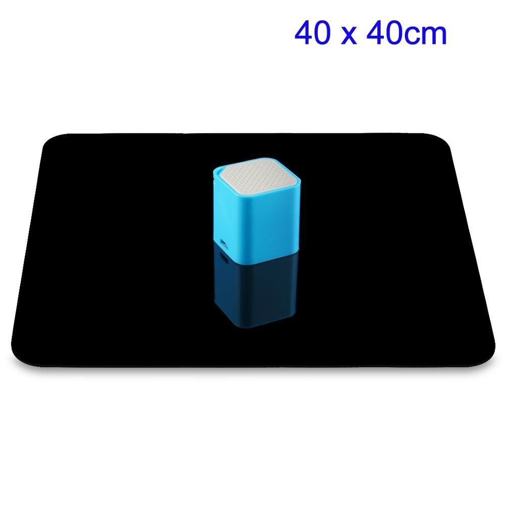 Reflective Display Plates Hungry 40x40cm, Black and White Acrylic Plates / Backg