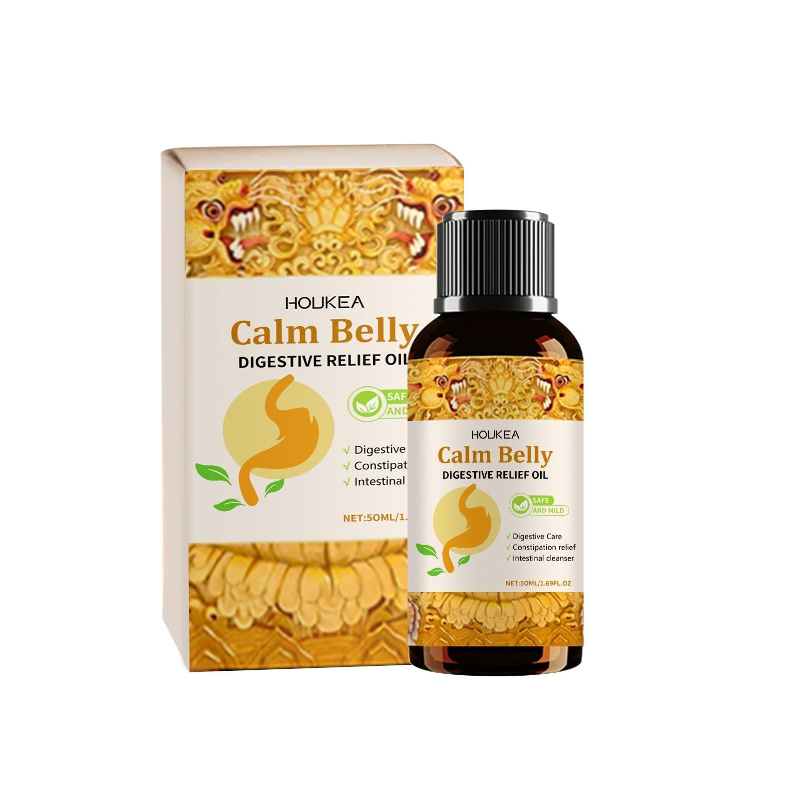 Body Care Massage Oil, Relaxing, Moisturizing, Abdominal Relief, Essential Oil ,50ml