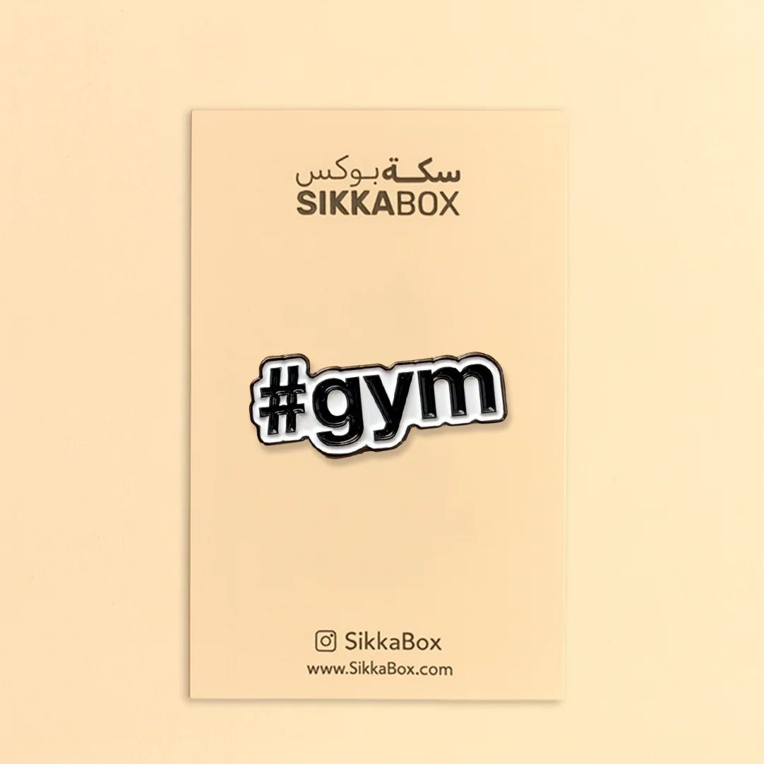 #gym Hashtag Metal Sticker