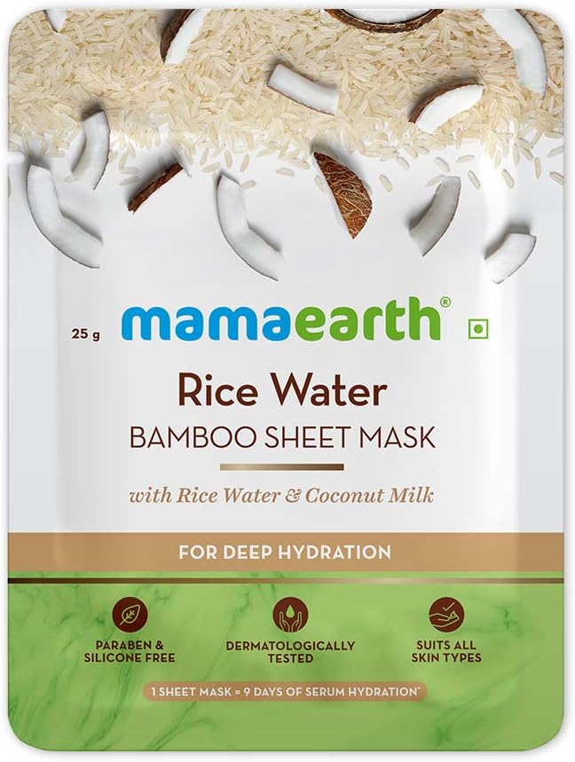 قناع الوجه من الأرز والخيزران من Mamaearth 25 جرام