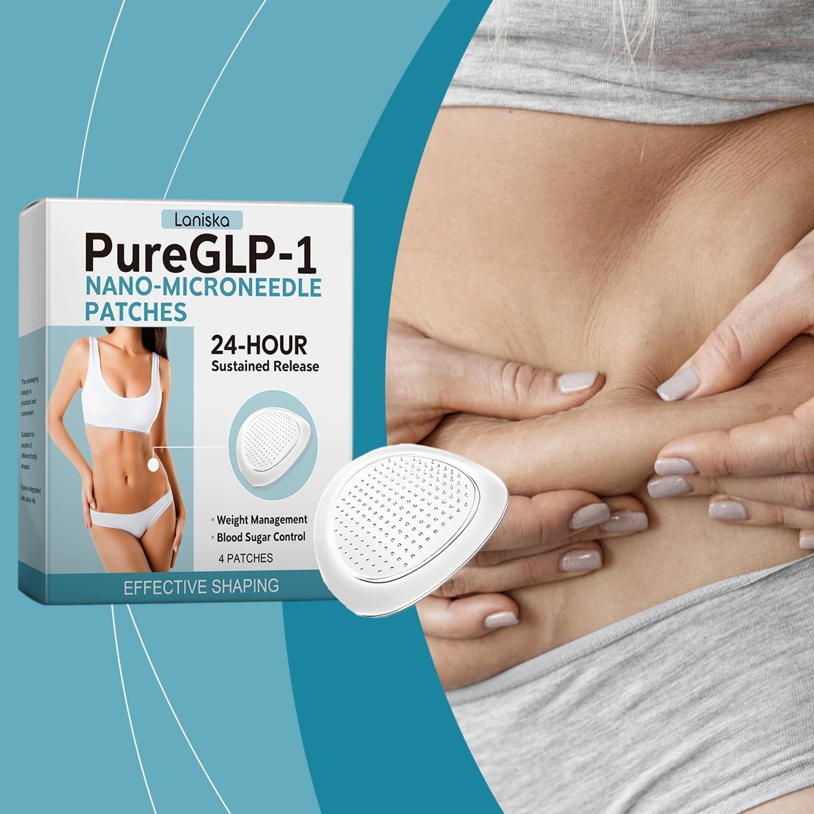 Body Care Patches for Slimming, Skin Protection, Easy Daily Use ,4pcs