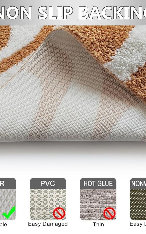 AIESY® Beautiful Microfiber Non Slip Bath Mat for Bathroom