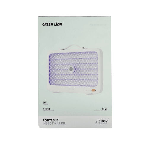 مبيد حشرات محمول GREEN LION 5W أبيض GNPINSK5WWH
