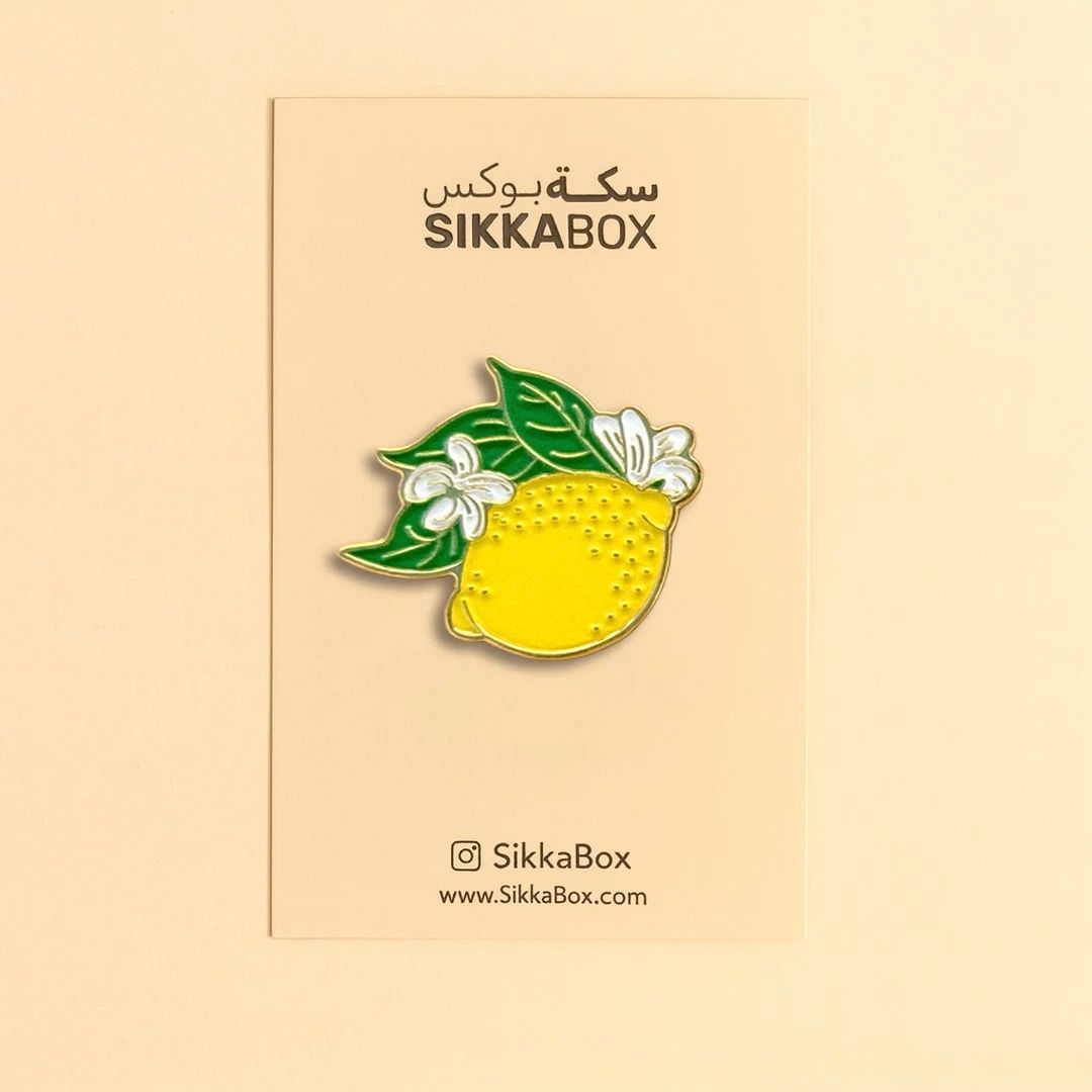 Lemon Metal Sticker